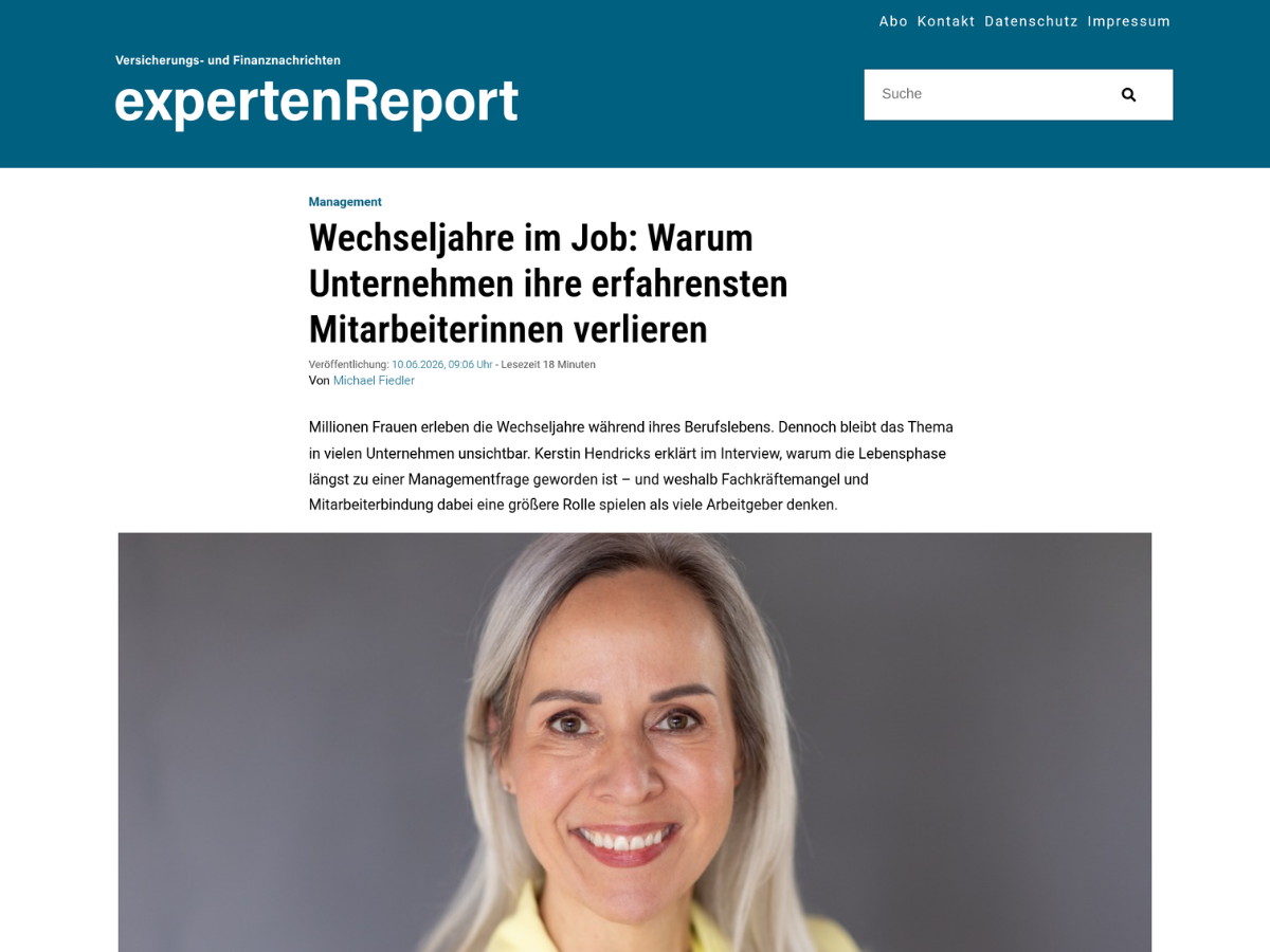 Kerstin Hendricks Experten report