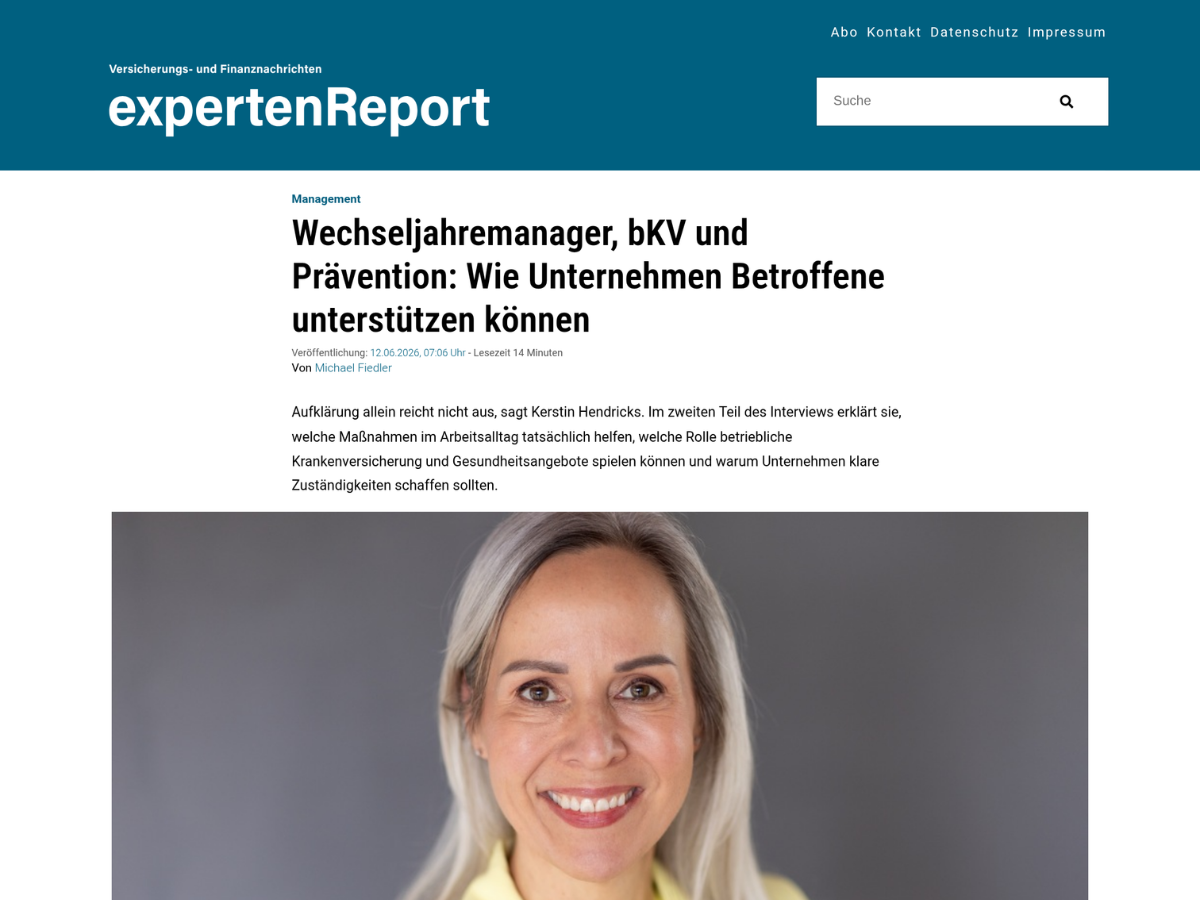 Kerstin Hendricks Experten report
